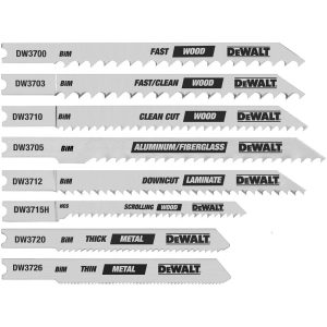 DEWALT 8 piece U-Shank Jig Saw Blade Set