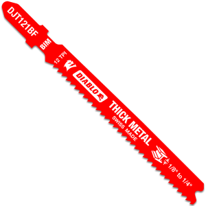 Diablo Tools 3-3/8 12 TPI Bi-Metal T-Shank Jig Saw Blades for Thick Metal 5pk