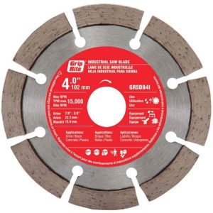 Grip Rite 4-in Wet or Dry Segmented Diamond Circular Saw Blade
