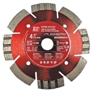 Grip Rite 4-1/2-in Wet or Dry Segmented Diamond Circular Saw Blade