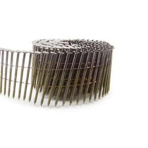 B and C Eagle 3 x .120 Wire Collated Ring Bright Coil Framing Nails 2500pc