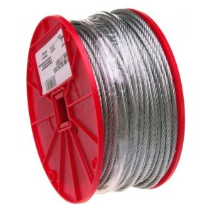 Campbell 3/16 7 x 19 Cable Galvanized Wire 250 Feet Per Reel