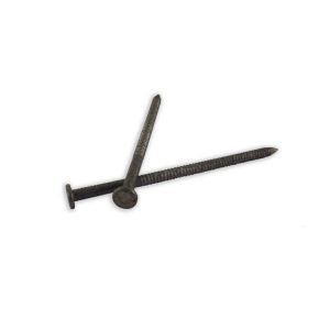 B and C Eagle WoodPro Pole Barn Heat Treated Ring Shank 40d Nails 5LB.