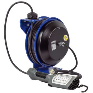 Coxreels Safety System Spring Driven Cord Reel 50′ LED Light