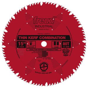 Freud 15 In. x 80T Thin Kerf Combination Blade