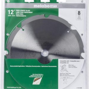 Metabo HPT 8 Teeth Polycrystalline Diamond 12 Dry Cutting Fiber Cement Saw Blade