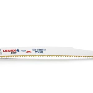 Lenox 9 In. 6 TPI Gold Arc Power Curved Reciprocating Saw Blade 5 pk.