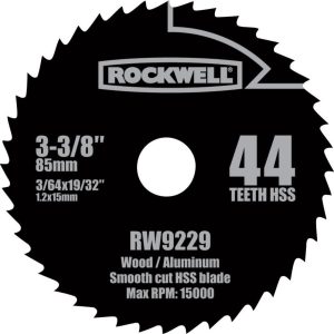 Rockwell 3-3/8-in 44-Tooth Continuous High-Speed Steel Circular Saw Blade