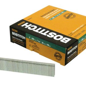 Bostitch 1 In. 18 Gauge 7/32 In. Narrow Crown Finish Staple