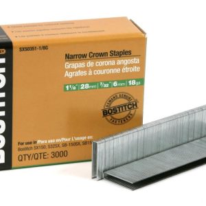 Bostitch 1-1/8 In. 18 Gauge 7/32 In. Narrow Crown Finish Staple