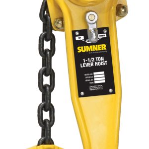 Sumner Lever Hoist 1 1/2 Ton with 10′ Chain Fall