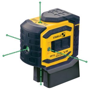 Stabila LA-5P Green 5 Point Laser Level Tool Set