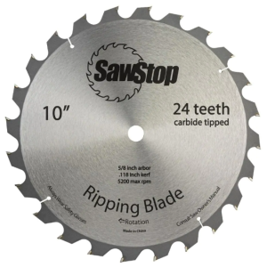 Sawstop 24 Tooth Ripping Table Saw Blade