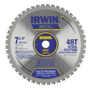 Irwin 7-1/4 x 48T Master Combination Ferrous Steel 5/8 Arbor – Carded
