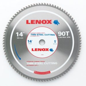 Lenox 14 In. 90 TPI Thin Steel Cutting Circular Saw Blade
