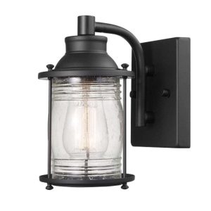 Globe Electric Donovan Downlight Wall Sconce 60W 1 Light Bronze