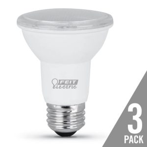 Feit Electric 50W PAR20 3000K Reflector LED Bulb 3pk