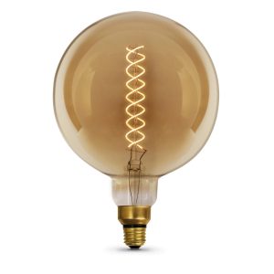 Feit Electric 60W G63 Spiral Filament 2000K LED Bulb 1pk
