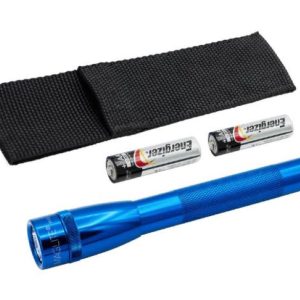 Maglite Mini Pro Flashlight with Holster LED 2 Cell AA Blue