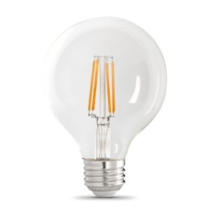 Feit Electric 100W G25 5000K Filament LED Bulb 3pk