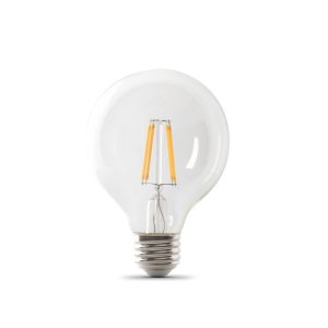 Feit Electric 60W G25 2700K Soft White Filament LED Bulb 3pk