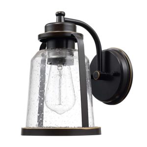 Globe Electric Wall Sconce Vintage Bronze 60W E26 Roth 1 Light