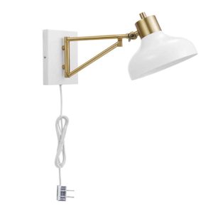Globe Electric Berkeley Wall Sconce Polished Brass 60W 1 Light