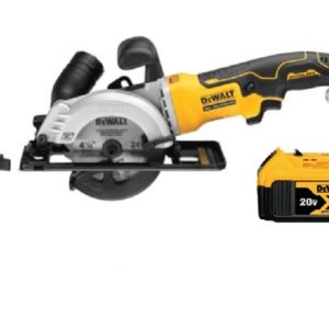 DEWALT Atomic 20V MAX 4 1/2 Circular Saw with 5AH Battery Bundle
