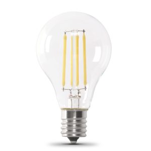 Feit Electric 75W A15 E17 2700K Glass Filament LED Bulb 2pk