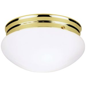 Westinghouse 2Light Interior Polished Brass Ceiling Light Fixture