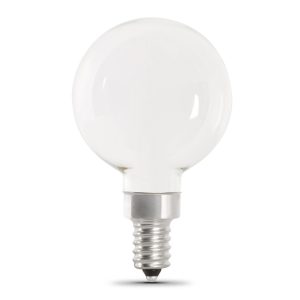 Feit Electric 60W G16.5 E12 5000K Dimmable LED Bulb 2pk
