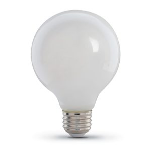 Feit Electric 40W G25 2700K Soft White Filament LED Bulb 3pk
