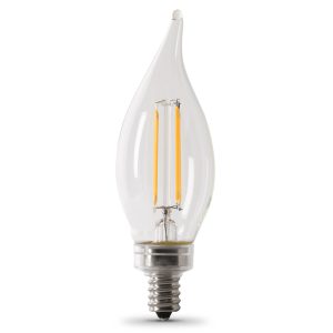Feit Electric 40W CA10 2700K Dimmable Flame Tip LED Bulb 6pk