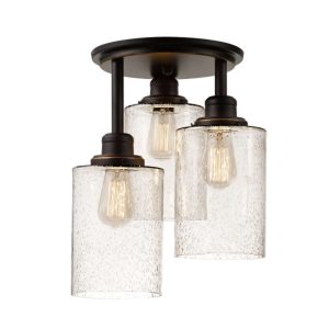 Globe Electric Annecy Ceiling Light Oil Rubbed Bronze 60W E26