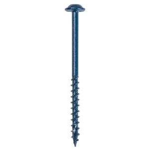Kreg Blue-kote WR Pocket Screws – 2-1/2 In. #8 Coarse Washer-Head 250ct (SML-C250B-250)