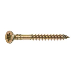 OMG Inc #8 x2 in. Yellow Zinc Fast Thread PAMDrive Screw – 1000/Box