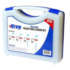 Kreg Blue-Kote Pocket-Hole Screw Kit (450 of 4 Common Exterior Screws)