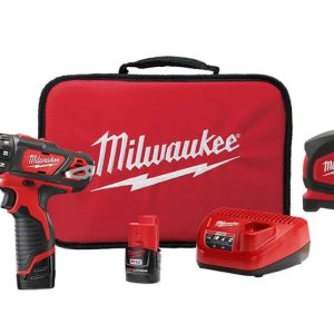Milwaukee M12 3/8 Drill/Driver with Tape Measure Kit